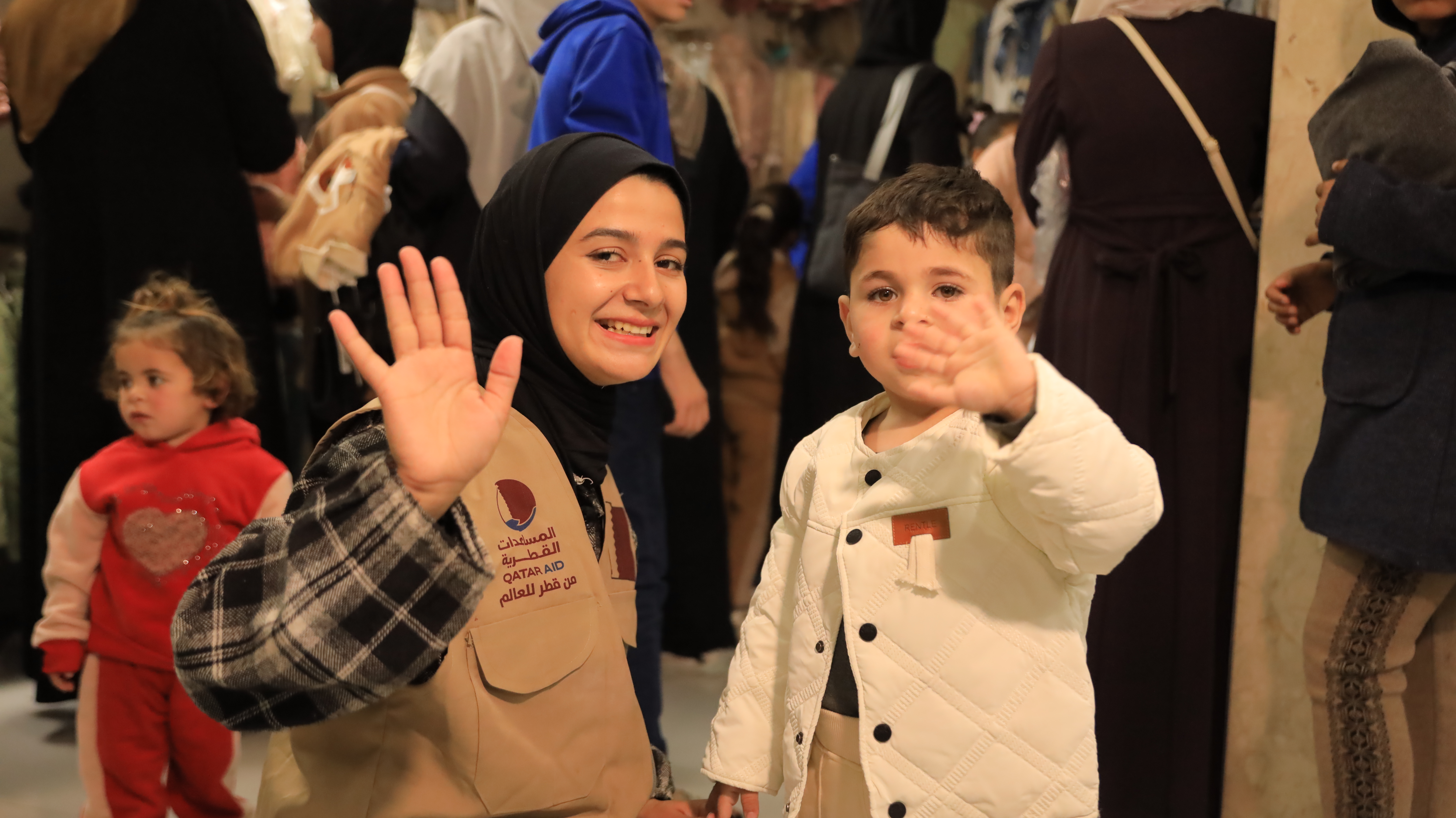 True Partners Commercial Group | Clothing Distribution Project – Qatar Charity – Gaza 2026